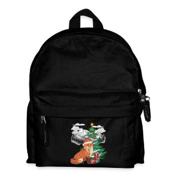 St. Nicholas Fox Foxes Santa Claus Santa Claus - Kids' Backpack - black - Front