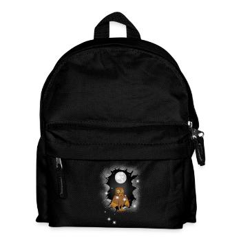 Hibou hibou hibou lune - Sac à dos Enfant - noir - Devant