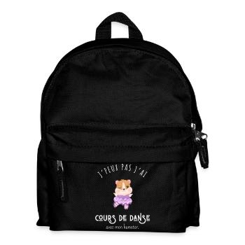 I can't, I have dance lessons with my hamster - Kids' Backpack - black - Front