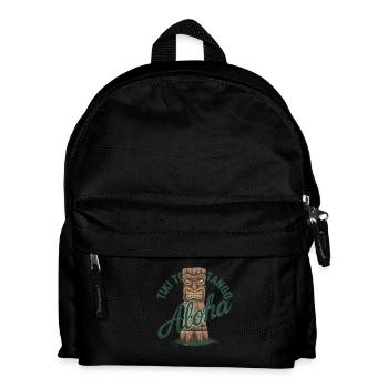 Tiki Kultur Maori Maske für einen Tkik Fans - Kinder Rucksack - Schwarz - Vorne