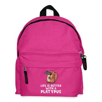 Schnabeltier - Kinder Rucksack - Fuchsia - Vorne
