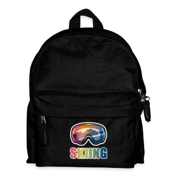Ski goggles Ski Skiing - Kids' Backpack - black - Front