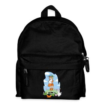 Happy Easter Bunnies Girl Rabbit Easter Bunny - Kids' Backpack - black - Front