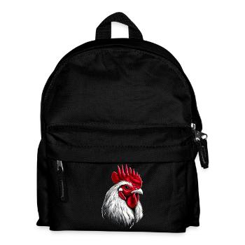 Coq Poulet Papa Poulailler Papa Poulet fermier Poulets - Sac à dos Enfant - noir - Devant