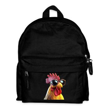 Coq Poulet Papa Poulailler Papa Poulet fermier Poulets - Sac à dos Enfant - noir - Devant