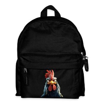 Coq Poulet Papa Poulailler Papa Poulet fermier Poulets - Sac à dos Enfant - noir - Devant