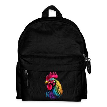 Coq Poulet Papa Poulailler Papa Poulet fermier Poulets - Sac à dos Enfant - noir - Devant