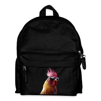 Coq Poulet Papa Poulailler Papa Poulet fermier Poulets - Sac à dos Enfant - noir - Devant