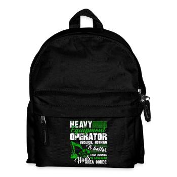 Proud To Be Heavy Equipment Operator - Kids' Backpack - black - Front