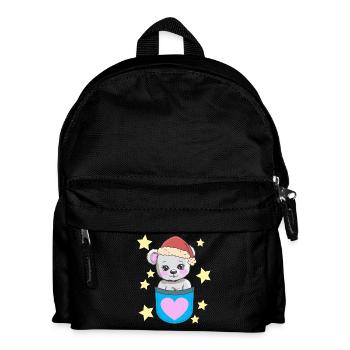 Père Noël Teddy Bear Enfants - Sac à dos Enfant - noir - Devant
