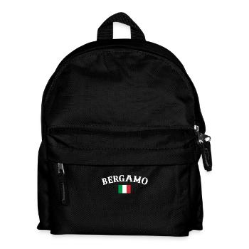 Bergamo Italy Italian Flag Italian - Kids' Backpack - black - Front