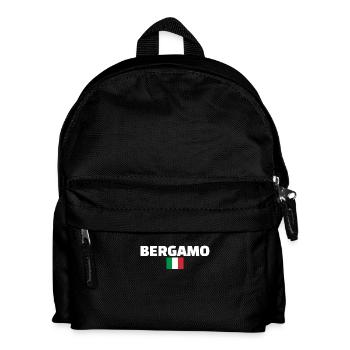 Bergamo Italien Italienische Flagge Italiener - Kinder Rucksack - Schwarz - Vorne