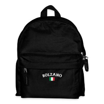 Bolzano Italien Italienische Flagge Italiener - Kinder Rucksack - Schwarz - Vorne