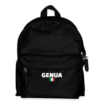 Genoa Italy Italian Flag Italian - Kids' Backpack - black - Front