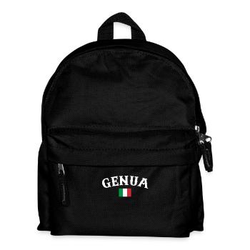 Genoa Italy Italian Flag Italian - Kids' Backpack - black - Front