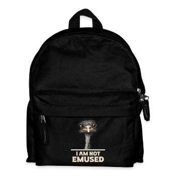 Émeu humoristique disant que je ne suis pas passionné - Sac à dos Enfant - noir - Devant