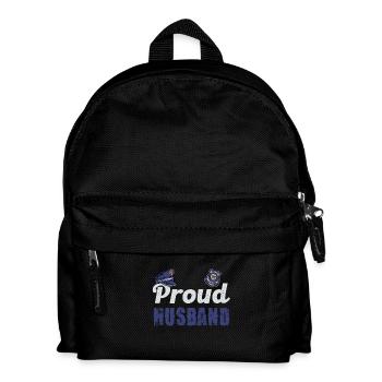 Stolzer Ehemann Polizei Partner - Kinder Rucksack - Schwarz - Vorne