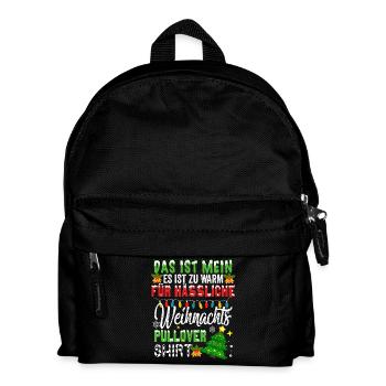 Père Noël Noël laid Noël - Sac à dos Enfant - noir - Devant