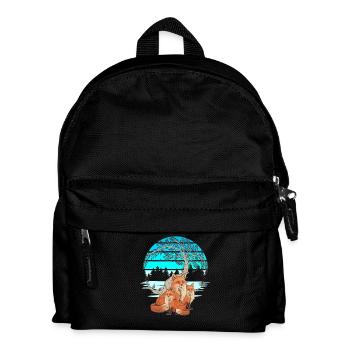 Renard Renards Nature Nature Amoureux Enfants Enfant - Sac à dos Enfant - noir - Devant