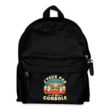 Je Peux Pas J'ai Console Humour Cadeau - Sac à dos Enfant - noir - Devant