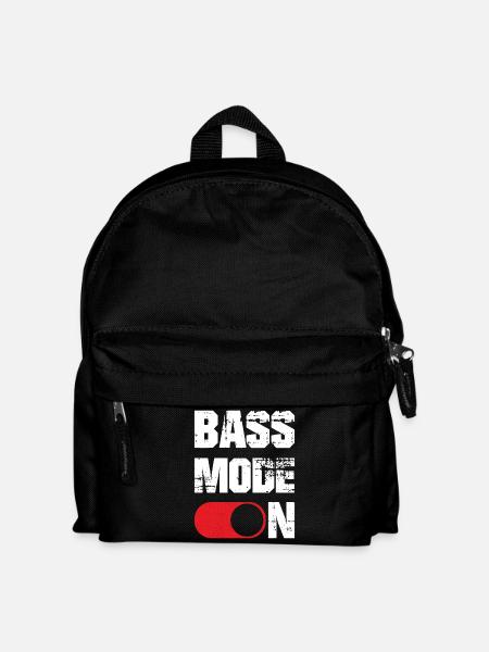 Bass mode on funny - Kids' Backpack - black