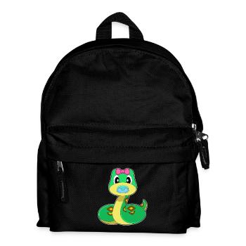 Schlange Baby Schnuller - Kinder Rucksack - Schwarz - Vorne