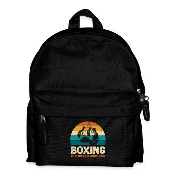 La boxe est toujours une bonne idée - Sac à dos Enfant - noir - Devant