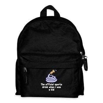 The official sports drink of my childhood – - Kids' Backpack - black - Front