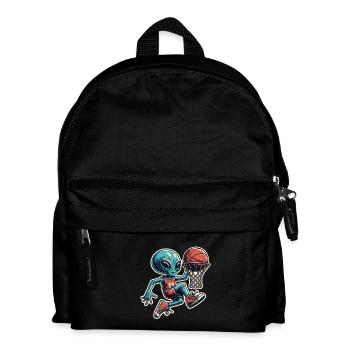 Basketball Dunking Alien - Kids' Backpack - black - Front