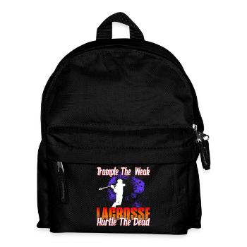 Trample The Weak Lacrosse Hurtle The Dead - Kids' Backpack - black - Front