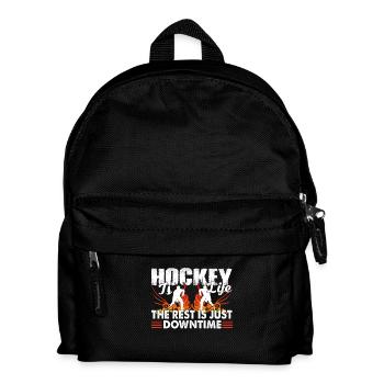 Hockey Is Life The Rest Is Just Downtime - Kids' Backpack - black - Front