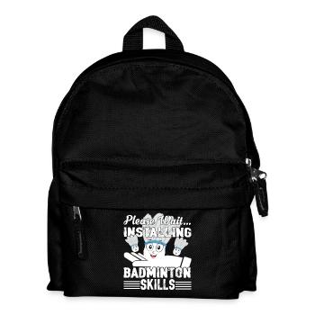 Please Wait Installing Badminton - Kids' Backpack - black - Front