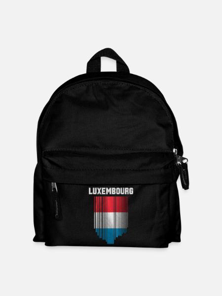 Drapeau du Luxembourg, fierté luxembourgeoise - Sac à dos Enfant - noir