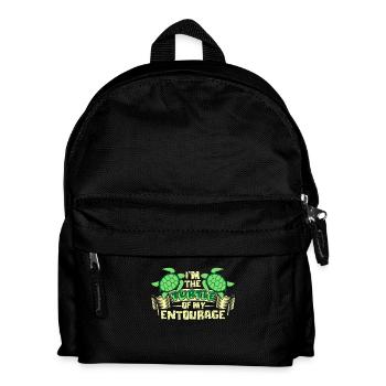 I am The Turtle Of My Entourage - Kids' Backpack - black - Front