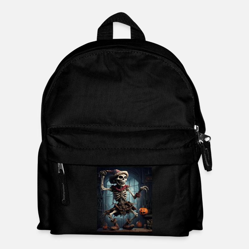 Épouvantail troll dans une maison hantée, Halloween - Sac à dos Enfant - noir