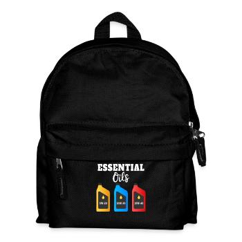 Illustration amusante d’huiles essentielles pour - Sac à dos Enfant - noir - Devant