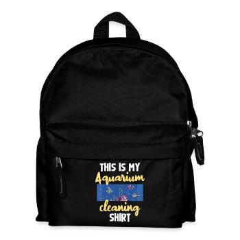 Nettoyage d’aquarium Drôle de dicton - Sac à dos Enfant - noir - Devant