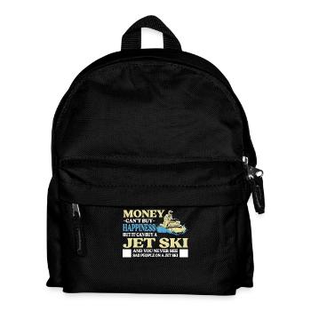 Money can't buy happiness but a jet ski - Kids' Backpack - black - Front