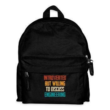 Introverti mais prêt à l’ingénierie - Sac à dos Enfant - noir - Devant