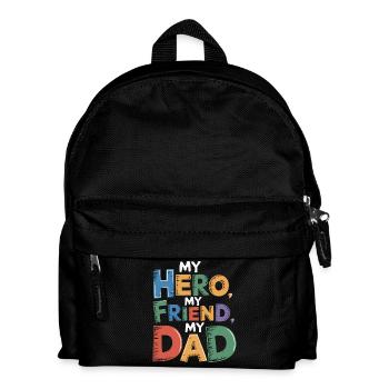MEIN HELD MEIN FREUND MEIN VATER - Kinder Rucksack - Schwarz - Vorne