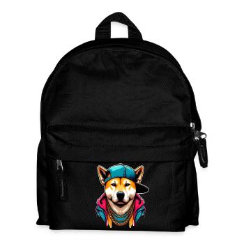 Dog - Kids' Backpack - black - Front