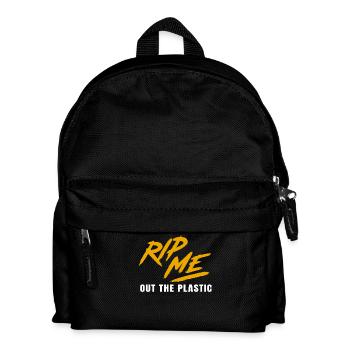 Rip Me Out The Plastic Statement for - Kids' Backpack - black - Front