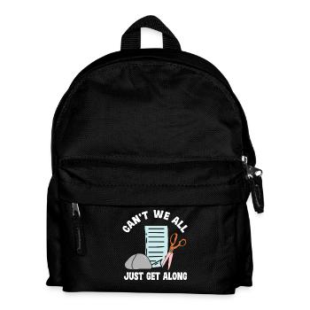 Können Wir Nicht Alle Einfach Gut Auskommen - Kinder Rucksack - Schwarz - Vorne