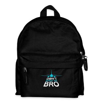 Don't Spray Me Bro Flugzeug Humor Chemtrail - Kinder Rucksack - Schwarz - Vorne