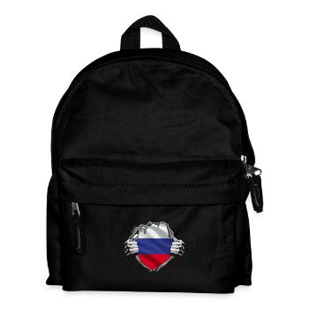 Russian flag unveiling - Kids' Backpack - black - Front