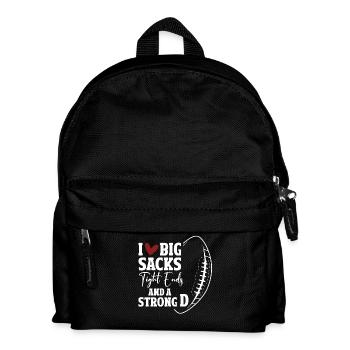 I love big sacks tight ends and a strong D - Kids' Backpack - black - Front