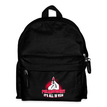 Phlebotomist It's All In Vein - Kids' Backpack - black - Front
