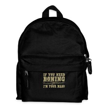 If You Need Boning I'm Your Man – Humor for Chefs - Kids' Backpack - black - Front
