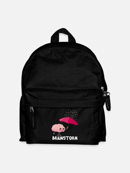 Brainstorm Cute Brain with Umbrella - Kids' Backpack - black