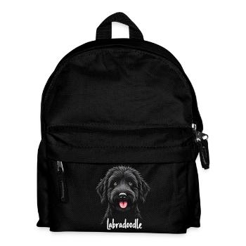 Labradoodle Amitié - Sac à dos Enfant - noir - Devant